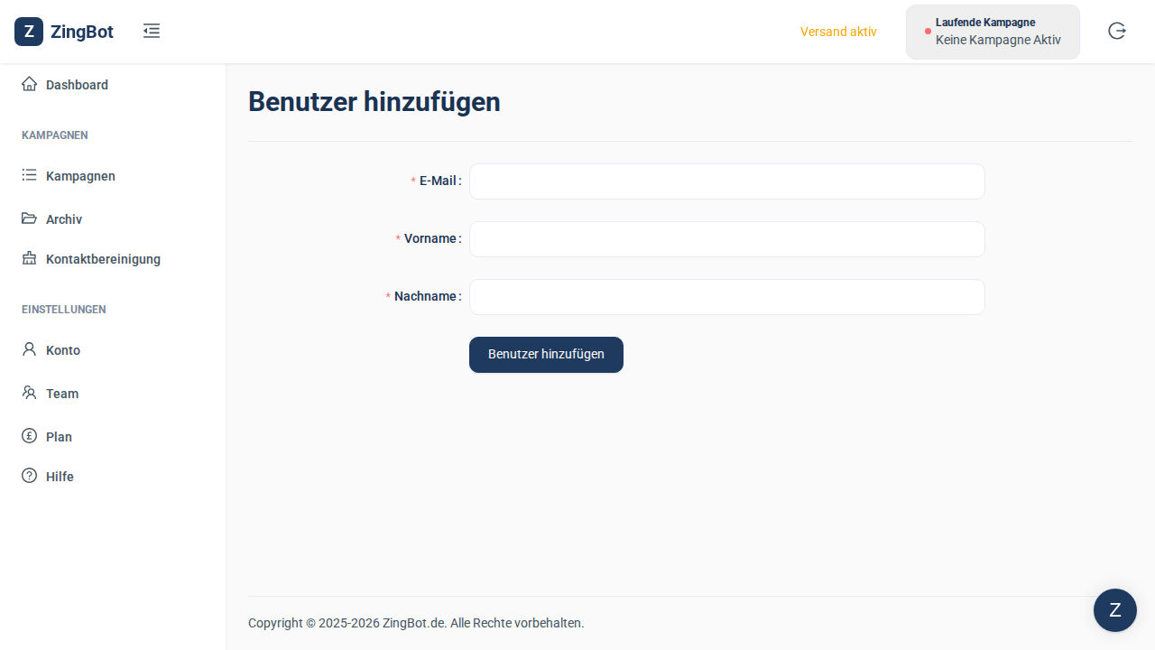 ZingBot Dashboard