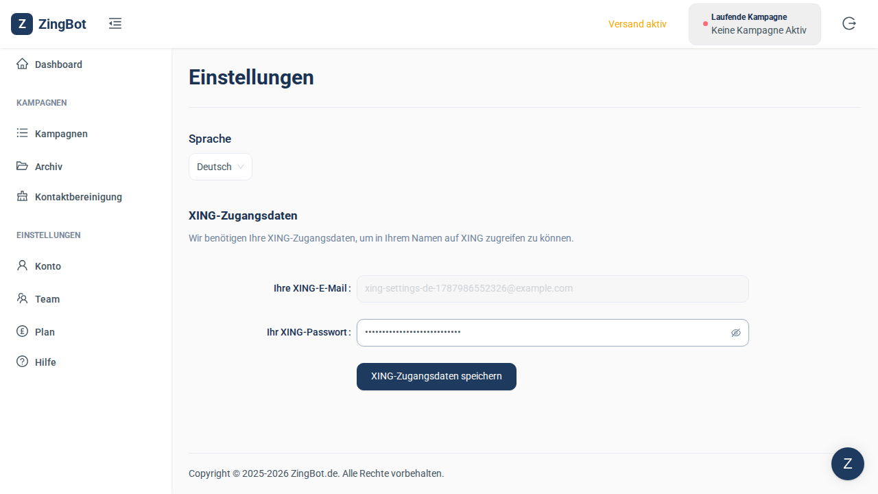 ZingBot Dashboard