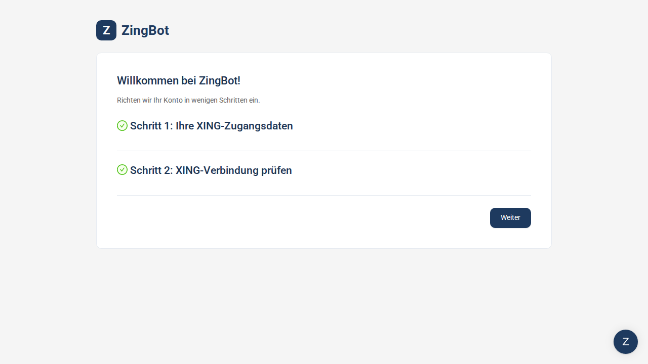 ZingBot Dashboard